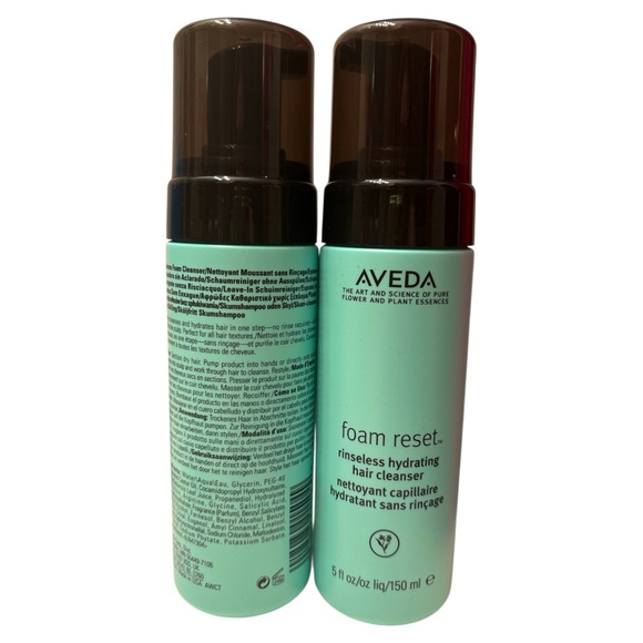 2 NEW AVEDA FOAM RESET RINSE-LESS HYDRATING HAIR CLEANSER - Picture 2 of 2